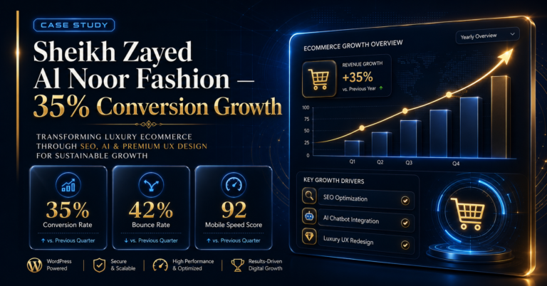 Luxury Fashion Ecommerce Website Design That Drove a 35% Conversion Boost in 3 Months