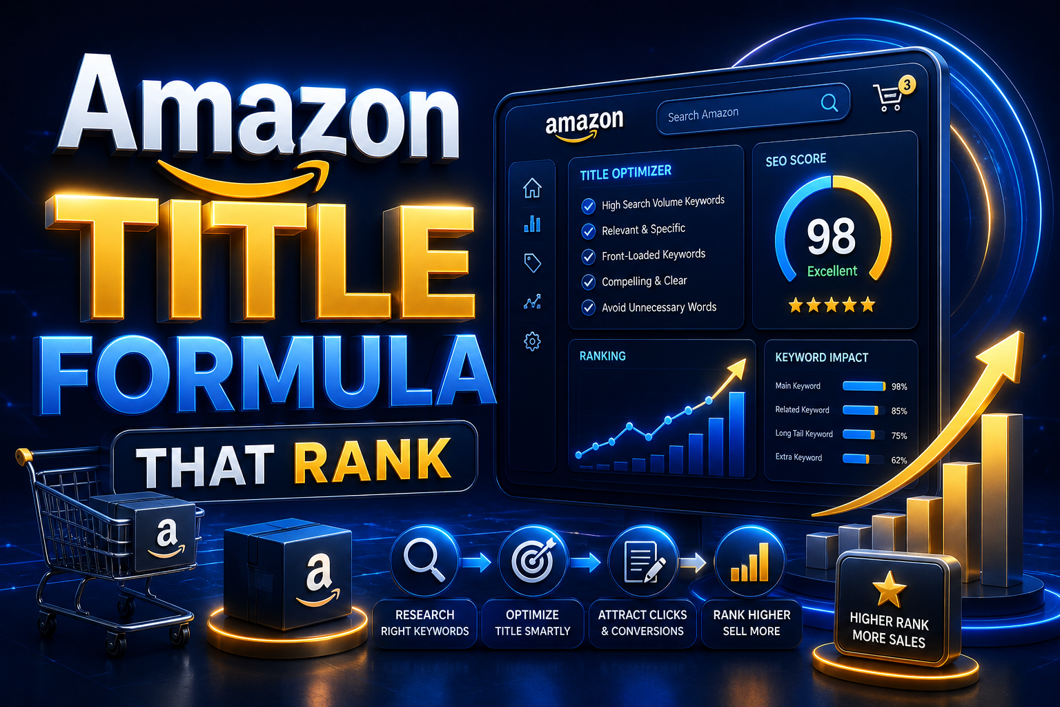 Amazon product title formula for SEO and higher rankings